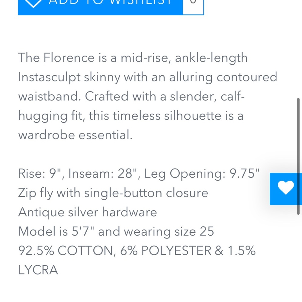 NWT DL1961 Florence Ankle amid-Rise Instasculpt - Picture 4 of 11